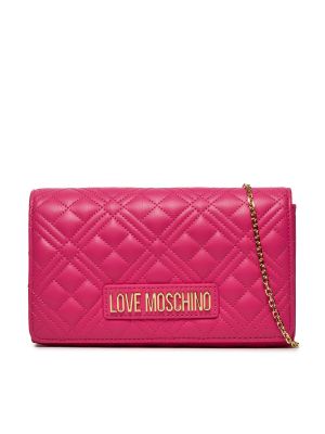 Listová kabelka Love Moschino ružová