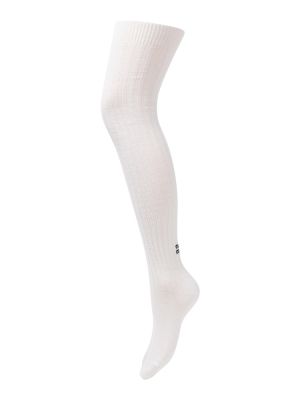 Вълнени чорапи под коляното Miu Miu бяло