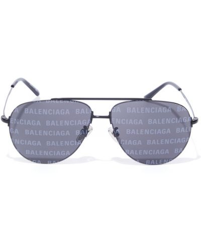 Авиаторы очки Balenciaga, черные