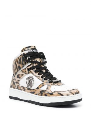 Sneaker mit print mit leopardenmuster Roberto Cavalli