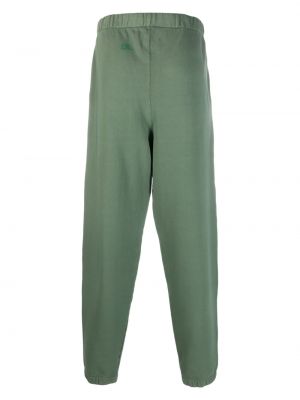 Bavlněné rovné kalhoty Erl zelené