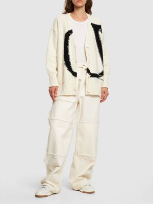 Cardigan di lana Off-white bianco