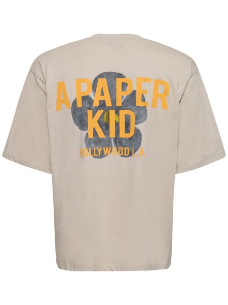Camiseta A Paper Kid gris