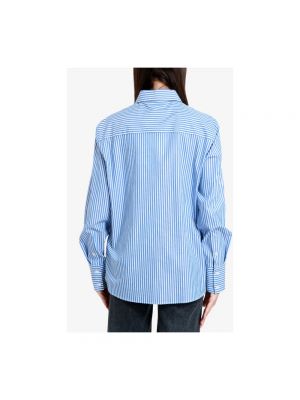 Blusa de algodón con apliques Msgm azul