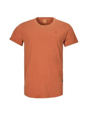 Tričko s krátkými rukávy s hvězdami G-star Raw oranžové