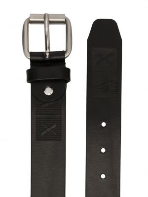 Cinturón con estampado Armani Exchange negro