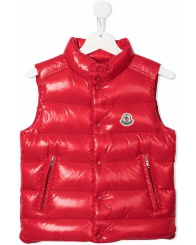 Ned vest for jenter Moncler Enfant rød