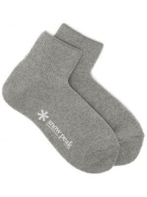Socken mit print Snow Peak grau