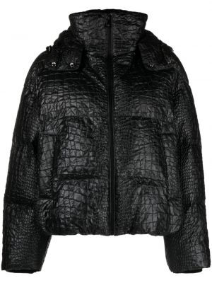 Páperová bunda Versace čierna