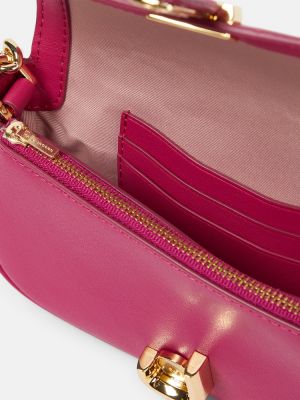 Bolsa de hombro de cuero Marc Jacobs rosa