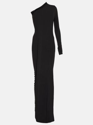 Aszimmetrikus hosszú ruha Rick Owens fekete