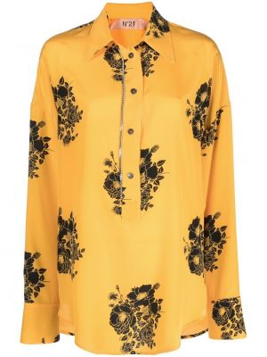 Blusa de flores con estampado Nº21 amarillo