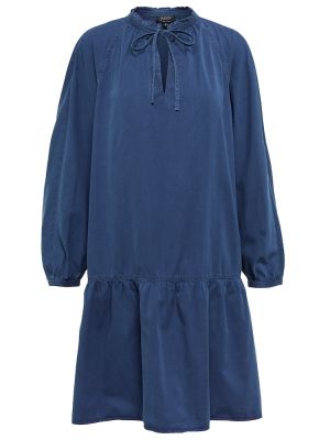 Sukienka mini bawełniane A.p.c. - niebieski