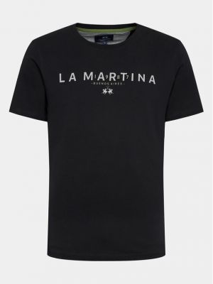 Тениска La Martina черно
