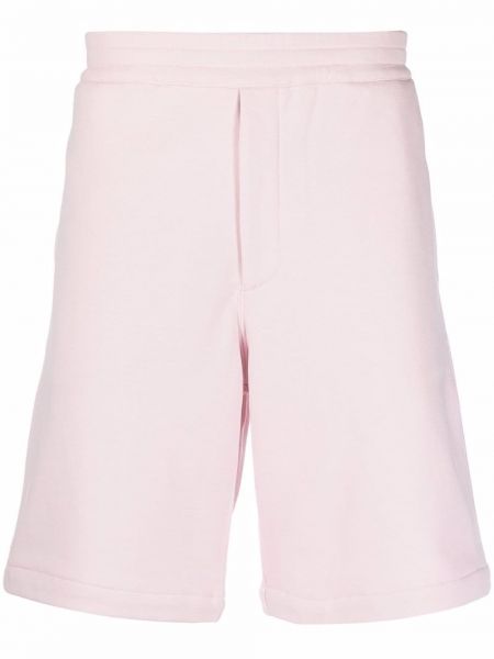 Shorts de sport à rayures Alexander Mcqueen rose