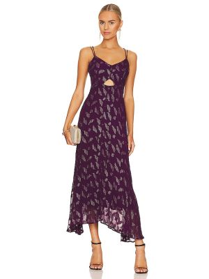 Karina Grimaldi Athena Print Dress in Purple. Size M, S, XS.