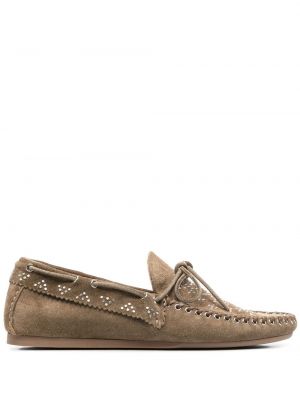 Pantofi loafer din piele de căprioară Isabel Marant