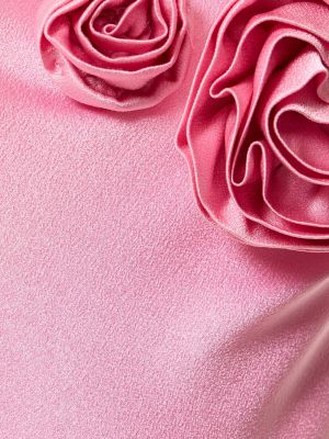 Selyem szatén hosszú ruha Blumarine rózsaszín