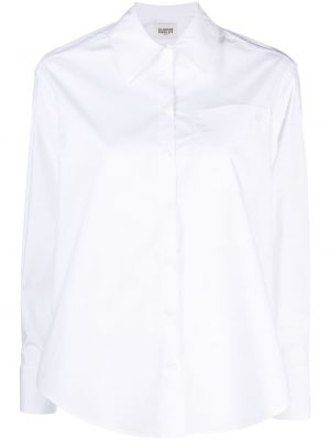 Βαμβακερό πουκάμισο με κουμπιά Claudie Pierlot λευκό