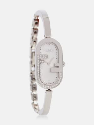 Zegarek ze stali chirurgicznej Fendi srebrny