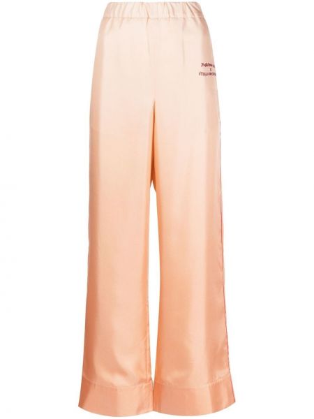 Pantaloni cu picior drept cu imagine Stella Mccartney portocaliu