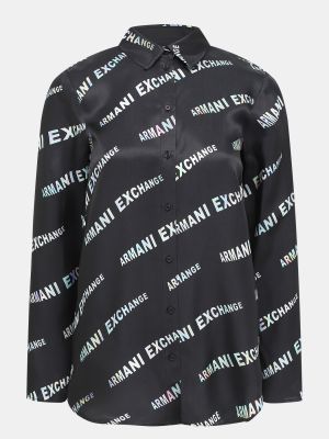 Черная блузка Armani Exchange