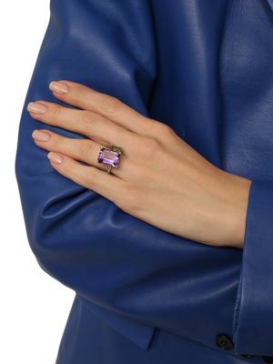 Кольцо Jewlia фиолетовое