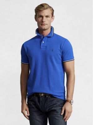 Polo majica slim fit Polo Ralph Lauren plava
