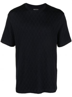 T-shirt con scollo tondo Giorgio Armani blu