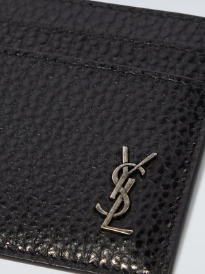 Kožená kožená peňaženka Saint Laurent