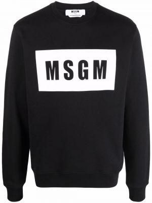 Sweatshirt mit print Msgm schwarz