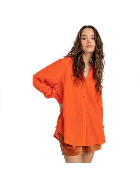 Рубашка с длинным рукавом Billabong оранжевая