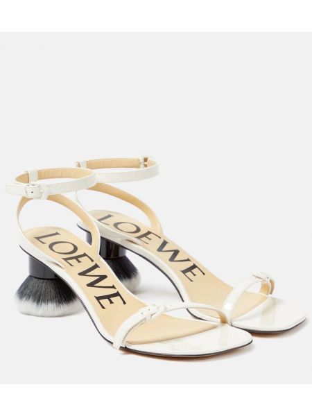 Kožené sandály Loewe bílé