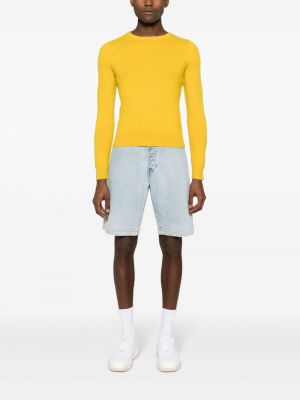 Slim fit kaschmir pullover Extreme Cashmere gelb