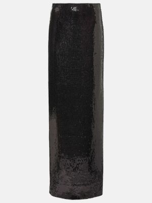 Dlhá sukňa so srdiečkami Galvan čierna