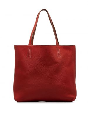 Shopper kabelka Hermès červená
