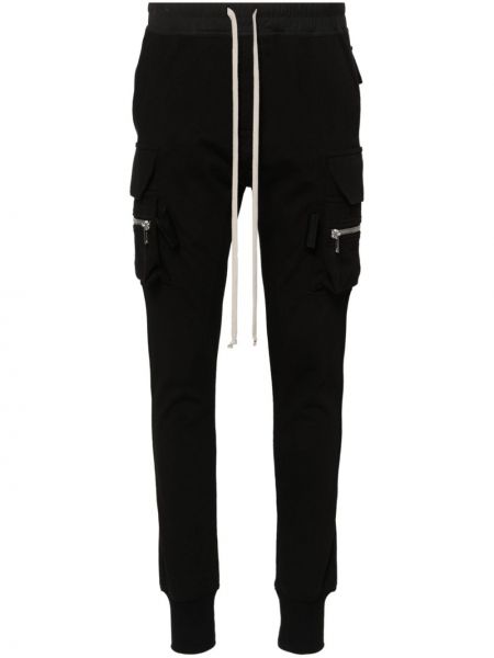 Bavlněné cargo kalhoty Rick Owens černé