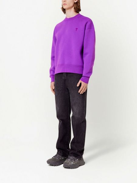 Siuvinėtas džemperis Ami Paris violetinė