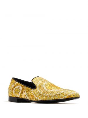 Mustriline satiinist loafer-kingad Versace