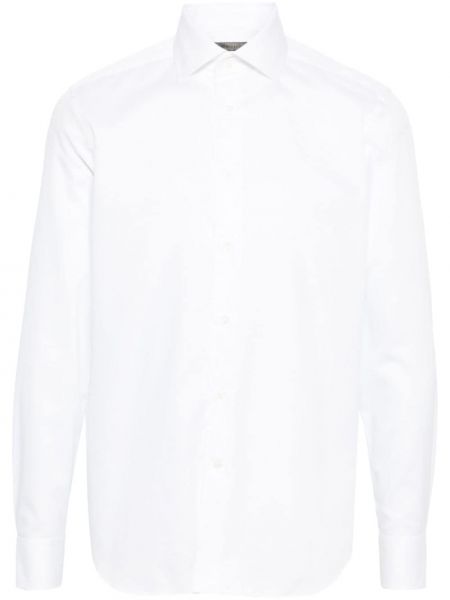Памучна риза Corneliani бяло