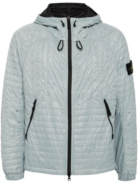 Hupullinen pitkä takki Stone Island vihreä