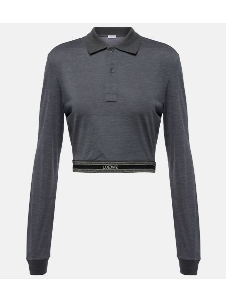 Bomuld lang sweater Loewe grå