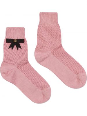 Calcetines con apliques Gucci rosa