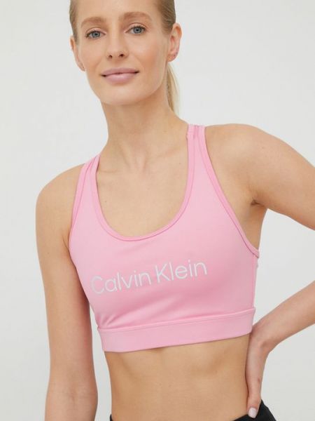 Спортивный бюстгальтер Calvin Klein Performance розовый