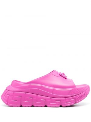 Chunky ниски обувки Versace розово