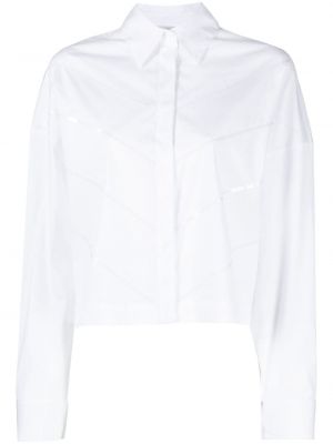 Camicia con paillettes Peserico bianco