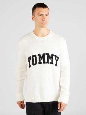 Pulover Tommy Jeans alb