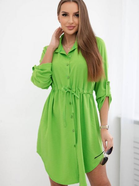 Φόρεμα με κουμπιά Kesi πράσινο