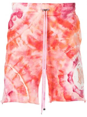 Trykt bomull shorts Amiri oransje