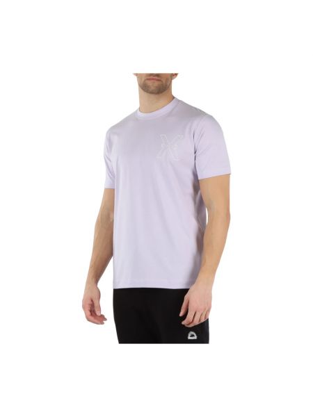 Camisa de algodón con estampado Richmond violeta